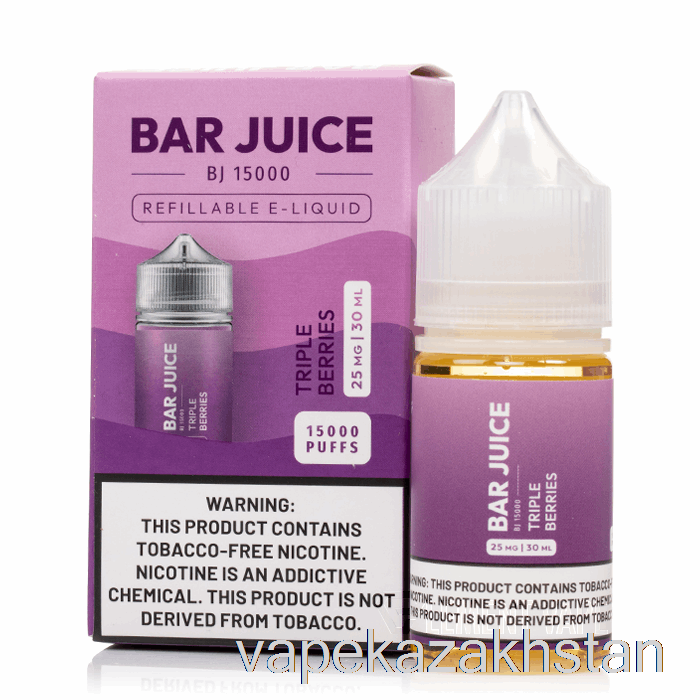 Vape Disposable Triple Berries - Bar Juice - 30mL 50mg